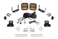 Stage Series Diode Dynamics A-Pillar Pod Kit compatible with Can-Am Maverick X3 2017-2025, SS5 Sport Yellow Combo