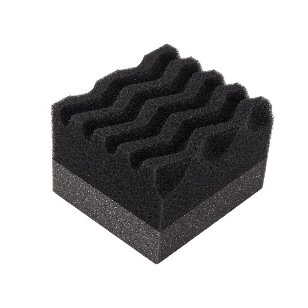Maxshine Hydro-Tech Tire Foam Applicator Pad for Car Detailing, Zigzag-Cut Design – Scratch-Free Sponge for Tire Shine, Wax, Sealants & Glazes