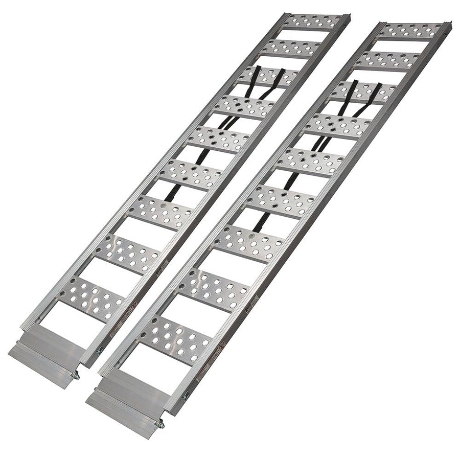 Reese Straight Aluminum Loading Ramp 1126820 for ATVs, Snowmobiles, Dirt Bikes, Lawn Equipment, 13 Inch x 77 Inch, 1,250 lbs. Capacity, Pair