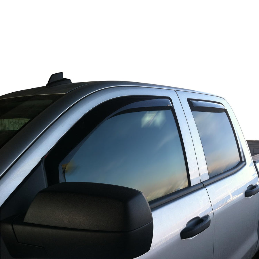 Westin Wind Deflector 72-39417 in-Channel 4pc fits 2014-2018 Silverado Sierra 1500 2019 Silverado LD Sierra 1500 Limited 2015-2018 Silverado Sierra 2500 3500 Double Cab