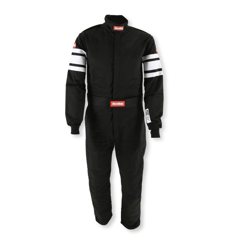 RaceQuip One Piece Racing Driver Fire Suit Multi Layer SFI 3.2A/ 5 Black 3X-Large 120008