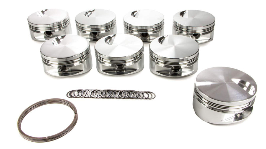 JE Piston, JE Pistons Big Block Flat Top, Forged, 4.500 in Bore, 1/16 x 1/16 x 3/16 in Ring Grooves, Minus 3.00 cc