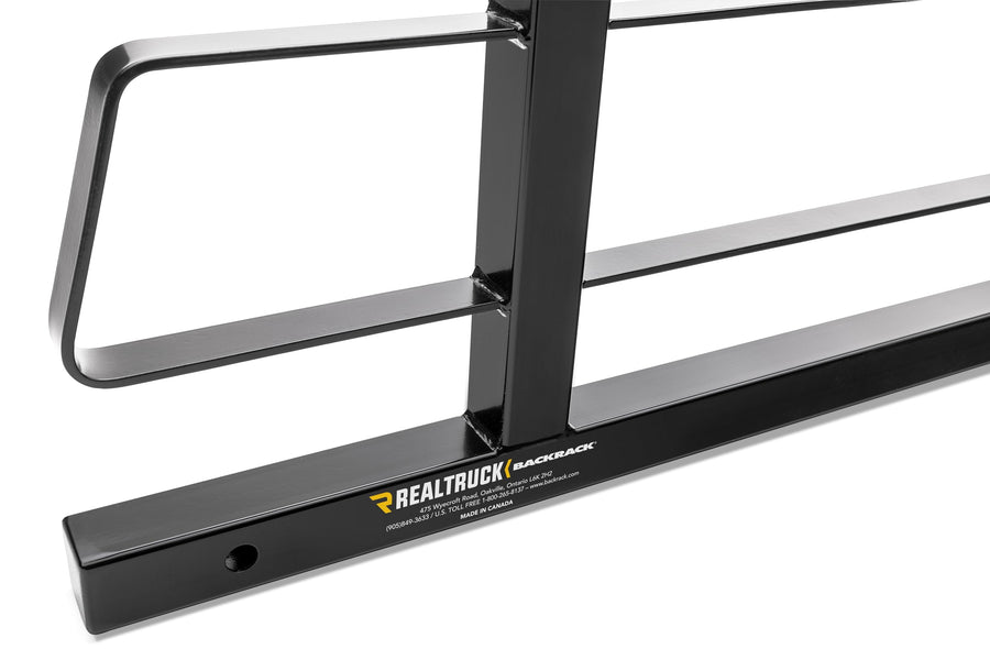 BACKRACK RealTruck Original Shortened Rack Frame Only | Black, No Drill | 15033 | 2022-2025 Nissan Frontier, for Use w/Part Number 50500