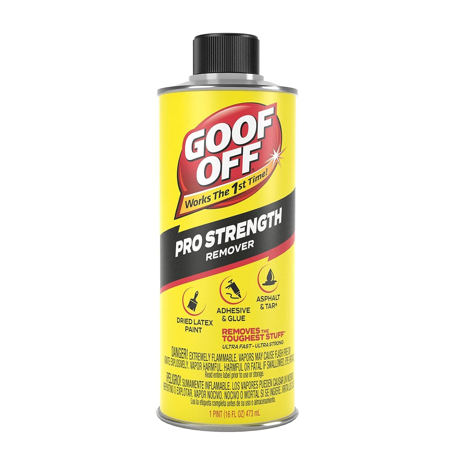 Goof Off FG653 Remover Professional Strength, Pourable 16-Ounce,Liquid