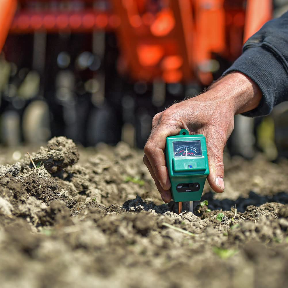 Evolved Harvest Evolved Habitats pH Meter - Reliable Easy-to-Use Moisture/Acidity/Alkalinity/Sunlight Content Soil Test Meter