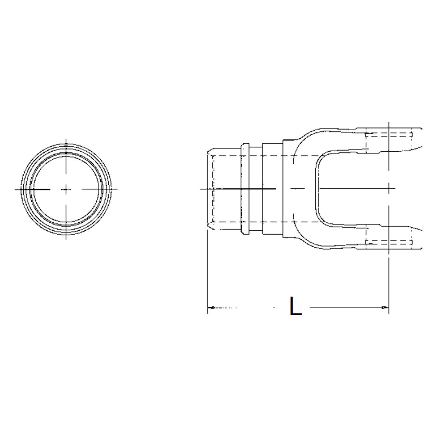 20-9313 Neapco Power Take Off Weld Yoke