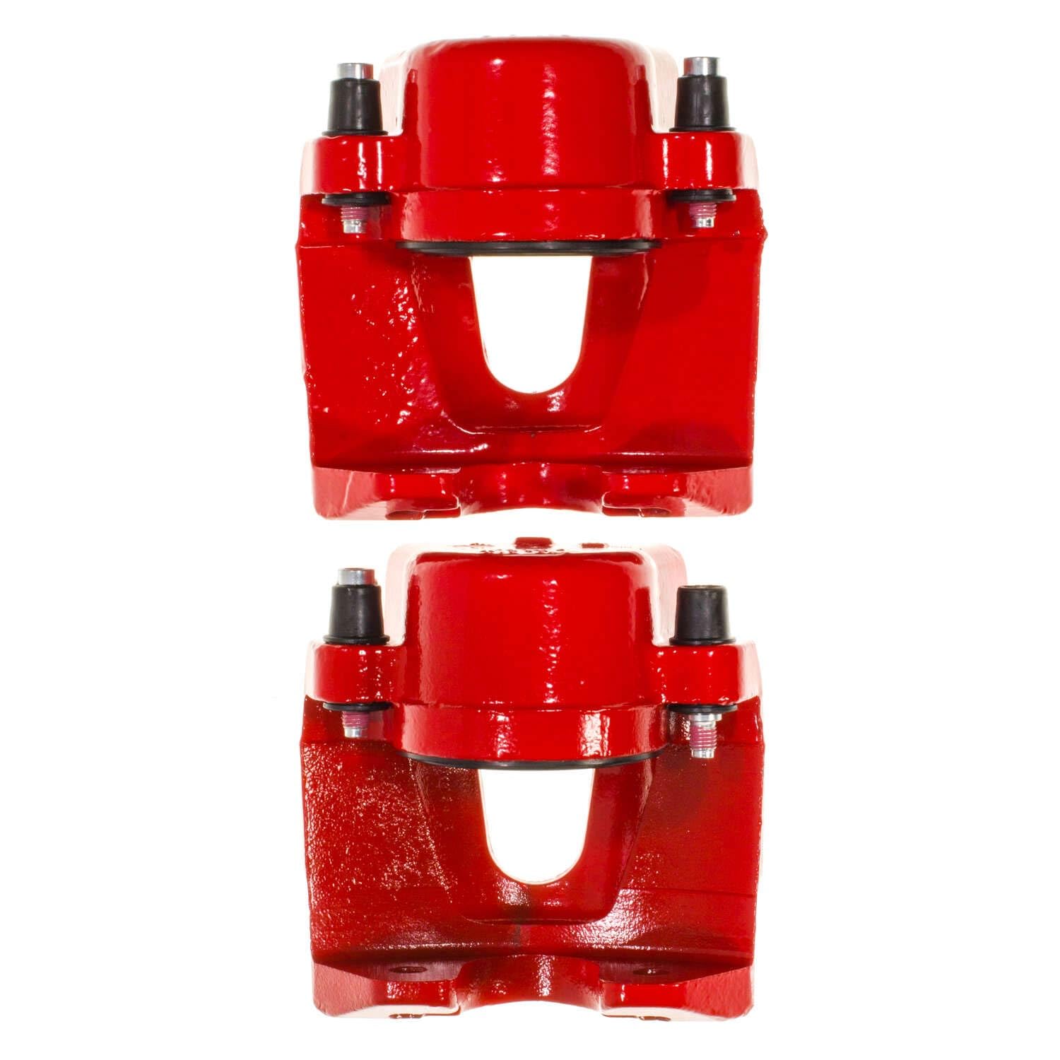 Power Stop S15181 Front Pair of High-Temp Red Powder Coated Calipers