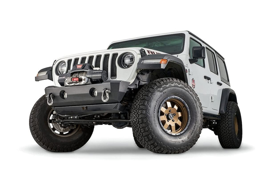 Jeep Wrangler JL/JK and Gladiator JT WARN 102510 Front Crawler Bumper: Stubby, without Tube