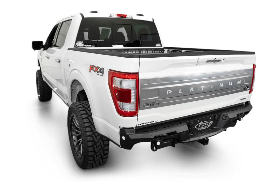Addictive Desert Designs R19020NA0103 - Addictive Desert Designs Black Label Rear Bumper Fits 21-24 Compatible with/Replacement for F-150