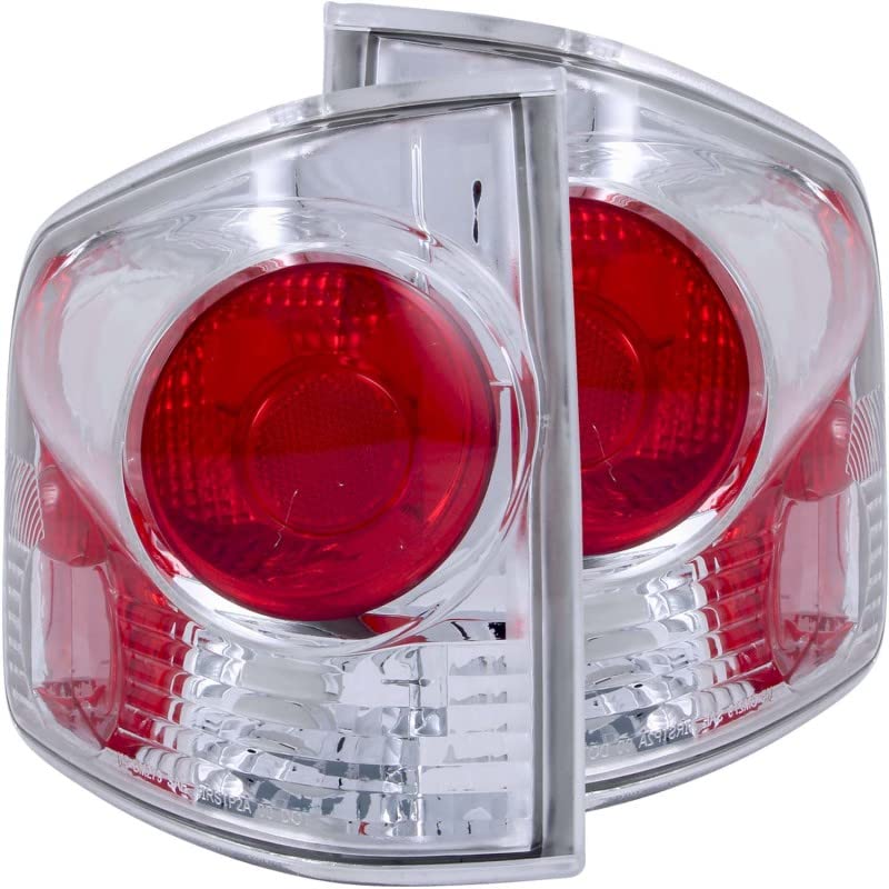 211032 ANZO USA Chrome Euro Tail Light Set-Clear Lens