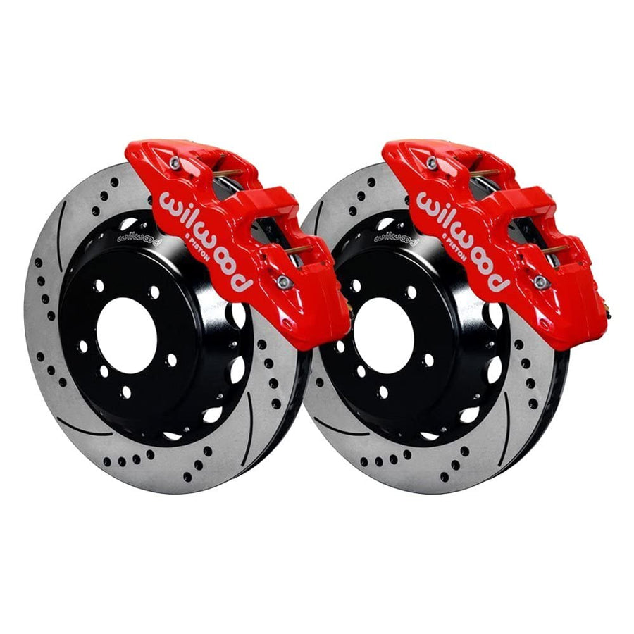 Front Hat Kit AERO6,14.00, Drilled, Red