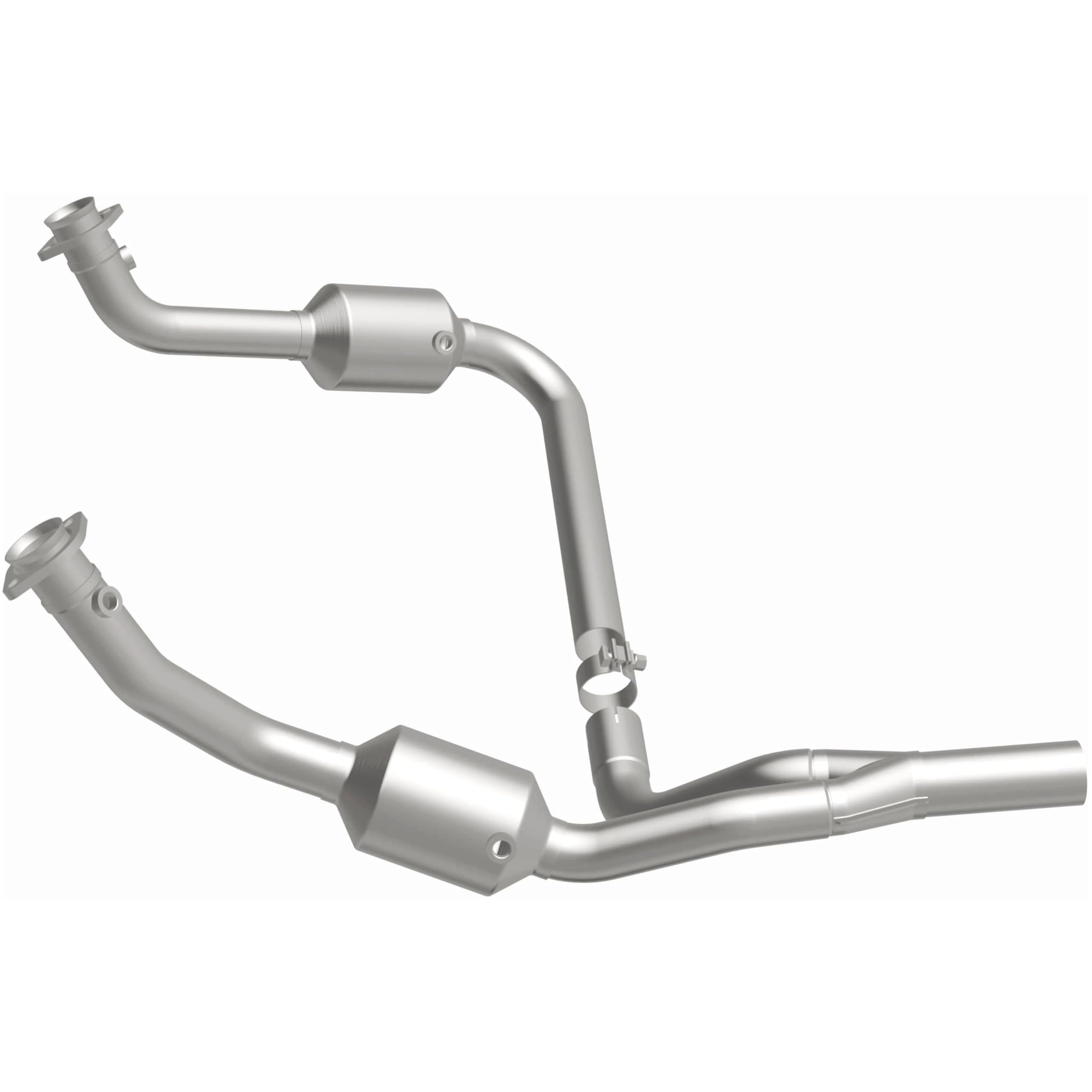 MagnaFlow OEM Grade Direct-Fit Catalytic Converter Federal/EPA Compliant 21-458 - Stainless Steel 2.25in Main Piping, 45.25in Overall Length, Pre-Converter & Midbed O2 Sensor - Replacement OEM