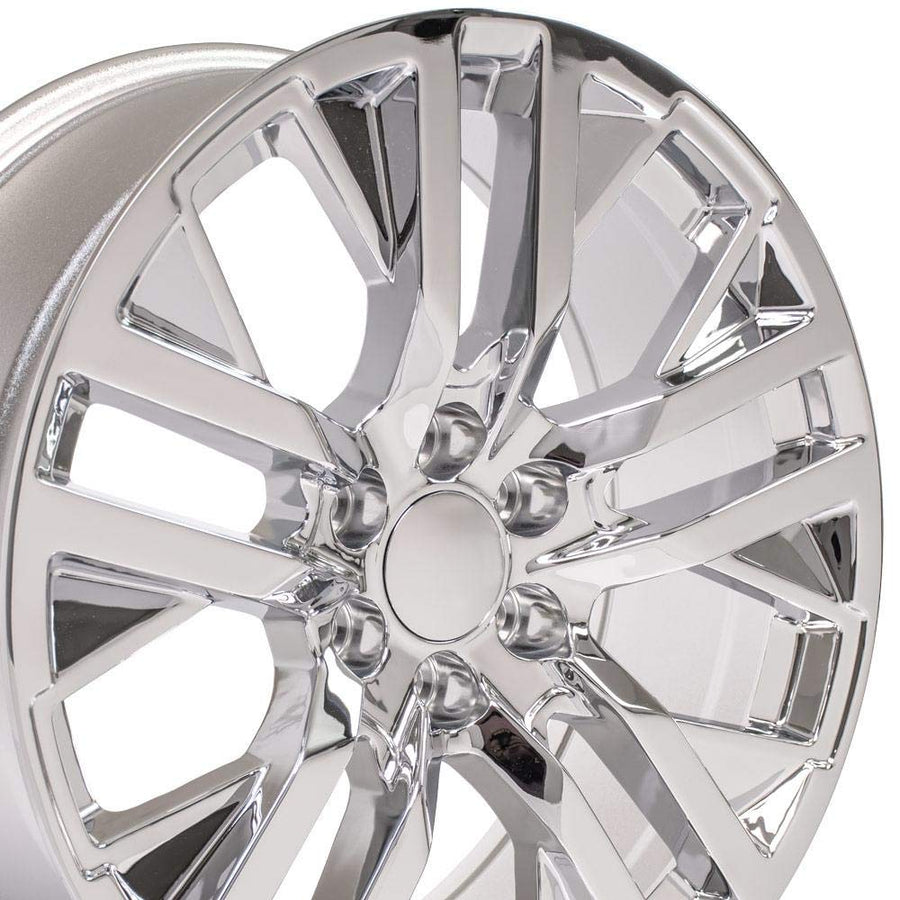 22 Inch OE Wheels CV38 Rim Fits Sierra 1500 Style 6x139.7 22x9 Chrome - Hollander 5903 (1)