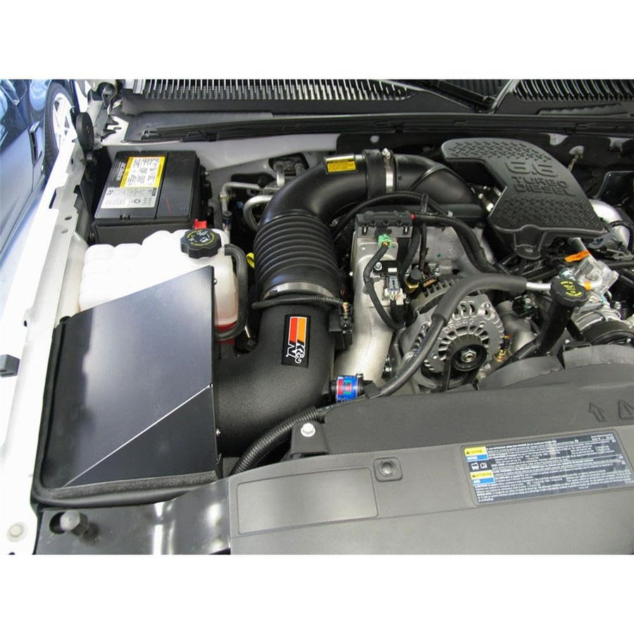 Cold Air Intake System K&N: High-Flow Air-Filter, Increase Performance & Horsepower: Compatible with 2005-2007 CHEVROLET Silverado 2500; Silverado 3500; Sierra 2500; Sierra 3500; 57-3000