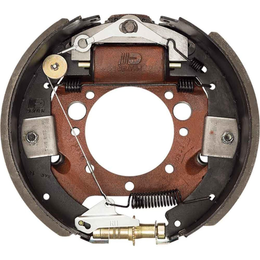 Complete Hydraulic Brake Assembly Dexter K23-403-00 for 8K Axle Right-Hand 12-1/4" x 3-3/8" Self-Adjusting 4-Bolt