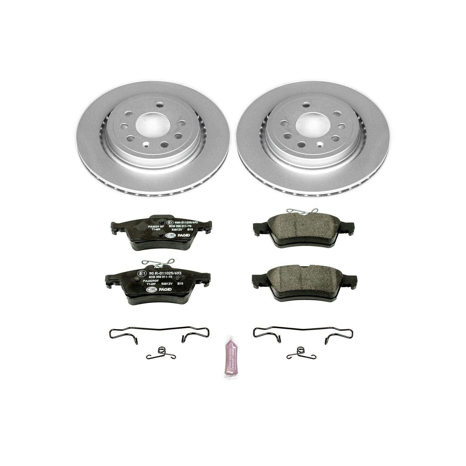 Power Stop ESK983 Euro-Stop Rear Brake Kit For Saab 9-3 2003-2011 [Model Specific]