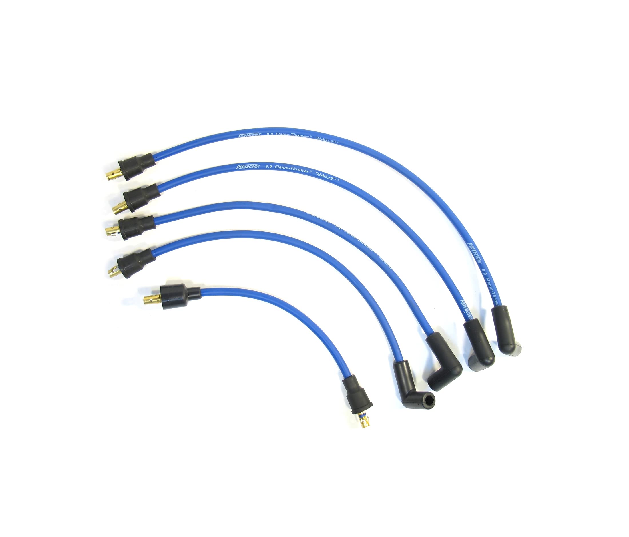 804309 Pertronix Flame-Thrower Blue 8mm 4 Cylinder Spark Plug Wire