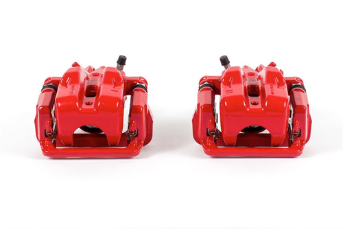 Power Stop Pair of Rear High-Temp Red Powder Coated Calipers For Mazda MX-5 Miata 2006-2015 [Model Specific]