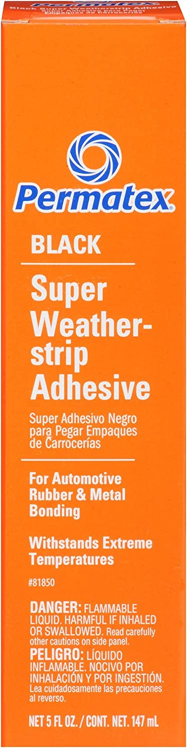Black Permatex Super Weatherstrip Adhesive, 5 oz.