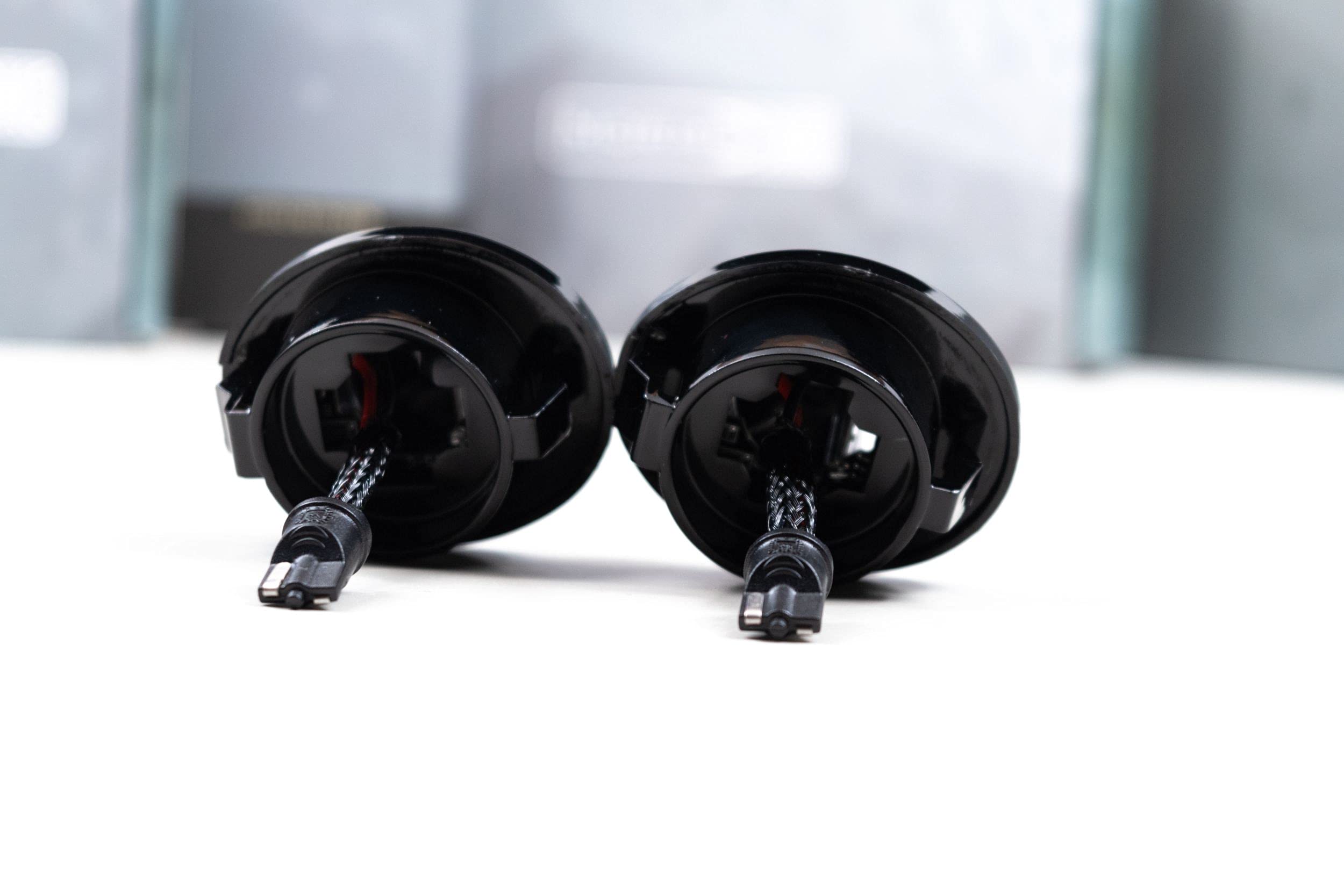 Morimoto XB LED License Plate Lights, Upgrade Black Housing, Fits Ford Trucks (90-16), Plug and Play Assembly, Easy Install, 5000k Pure White Light, Amber Front & Red Rear (1x LF7915)