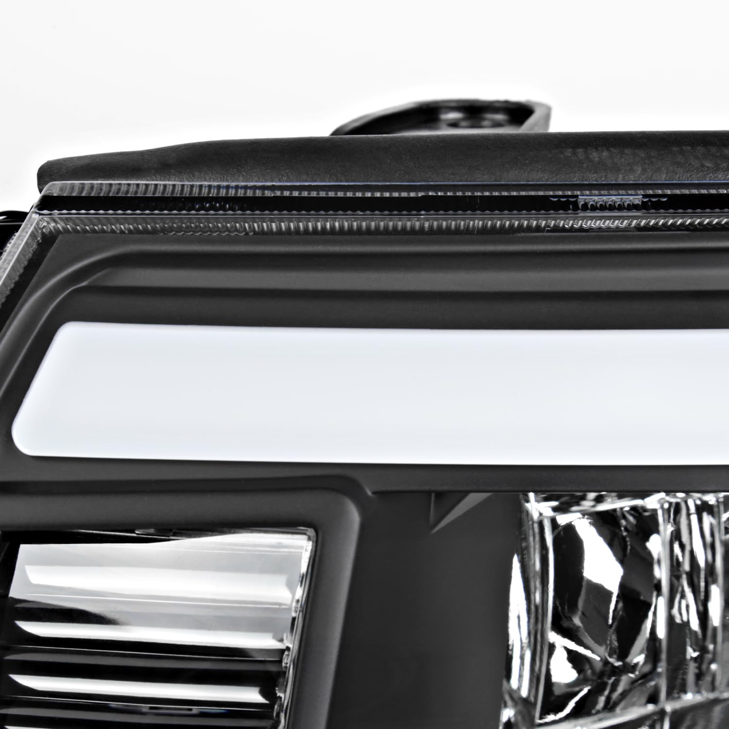 Black Headlights w/LED Tube SPEC-D TUNING Compatible with 2005-2011 Toyota Tacoma, Left + Right Pair Headlamps Assembly