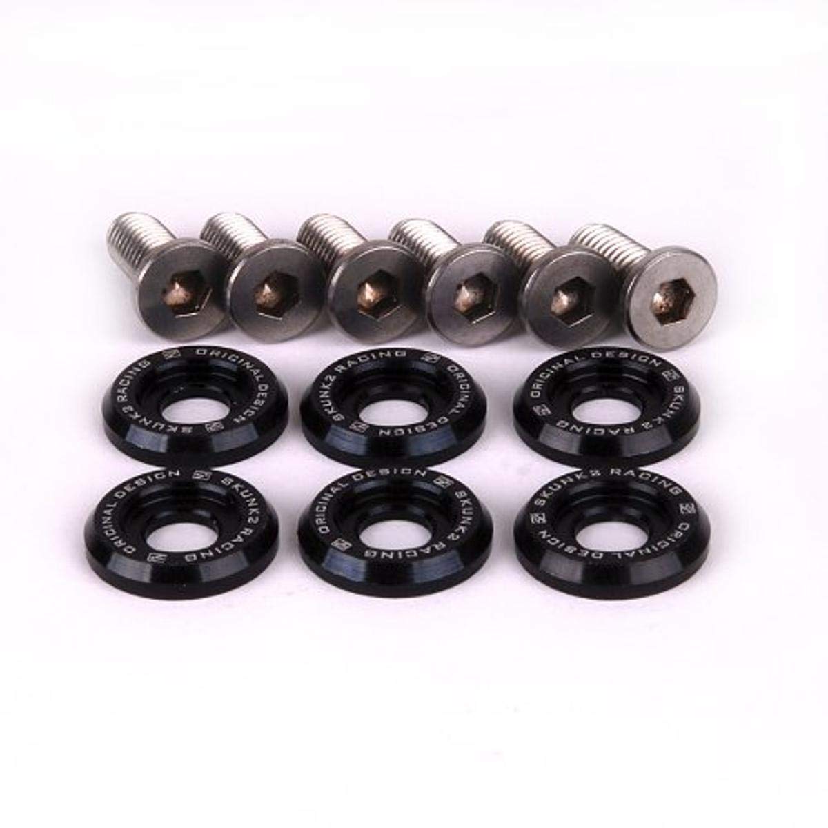 Black Anodized Skunk2 Small Fender Washer Kit 649-05-0215