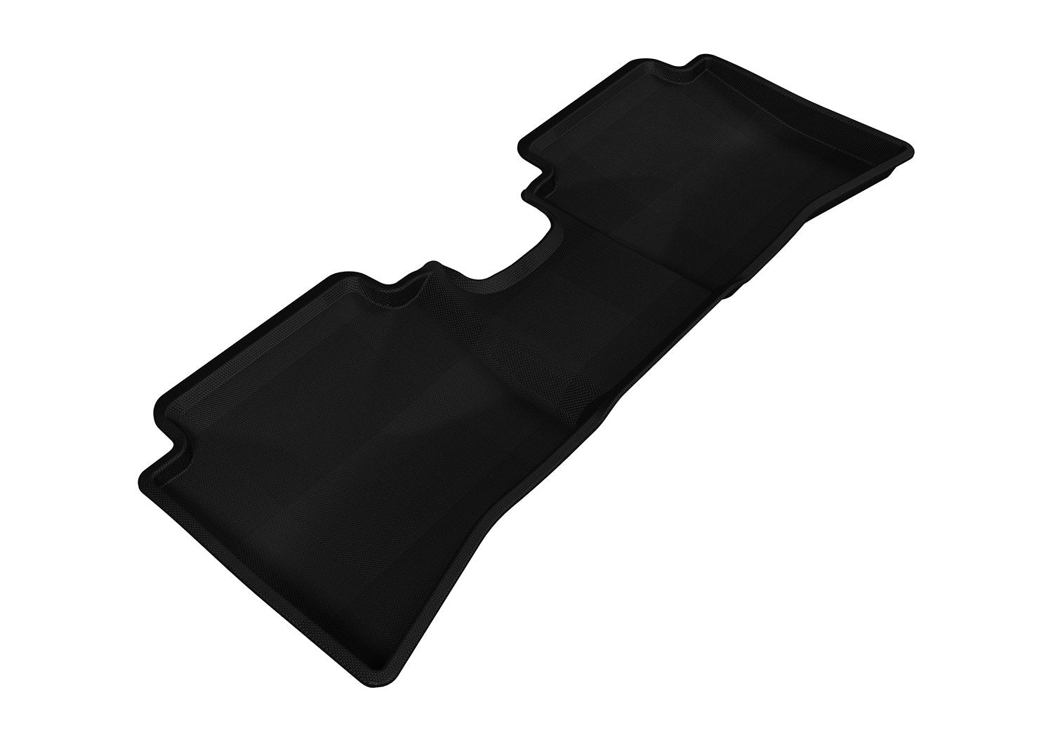 Second Row 3D MAXpider Custom Fit All-Weather Floor Mat for Select Hyundai Accent Models - Kagu Rubber (Black)