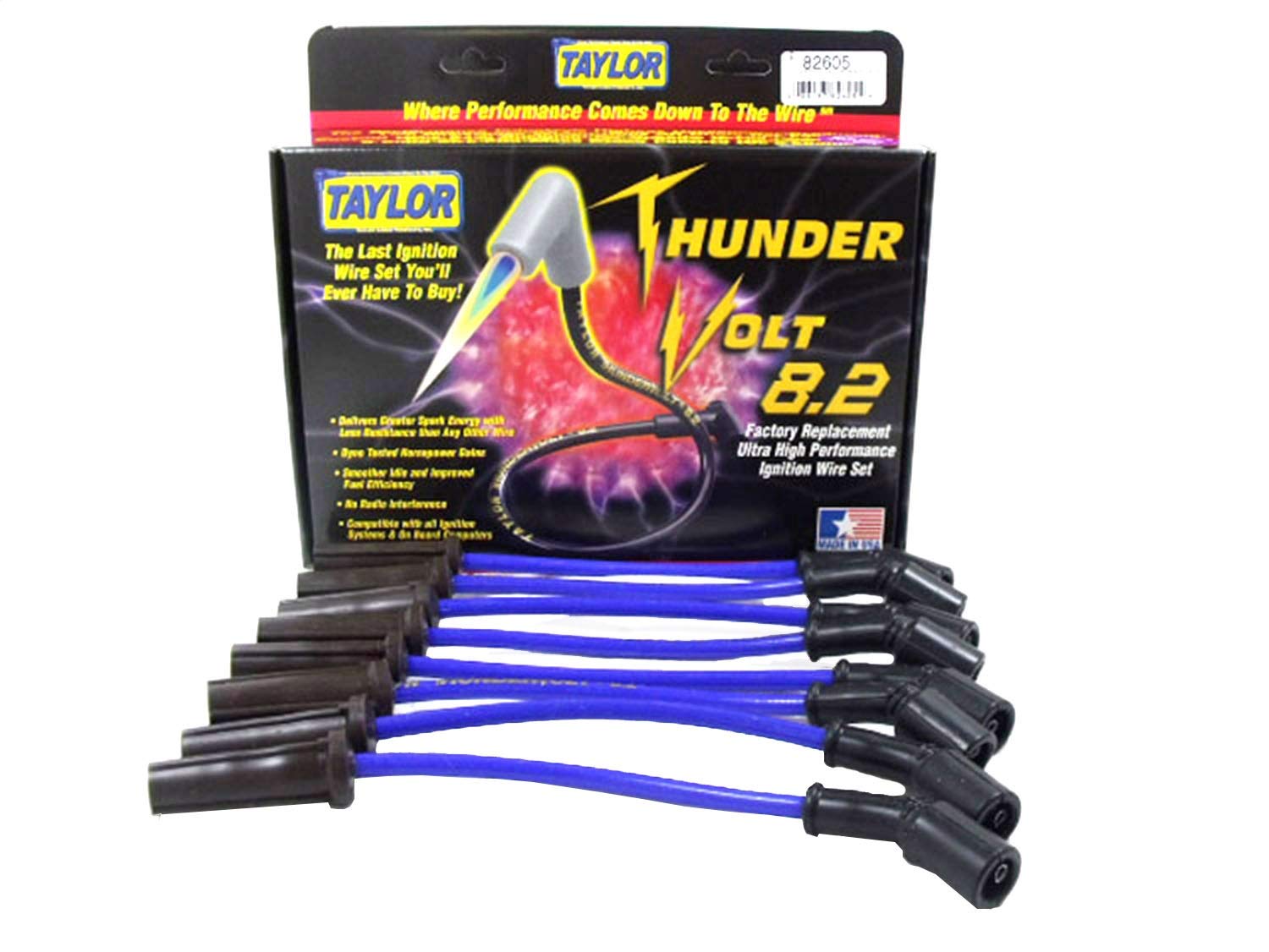 Thundervolt Taylor Cable 82605 8.2 custom 8 cyl blue