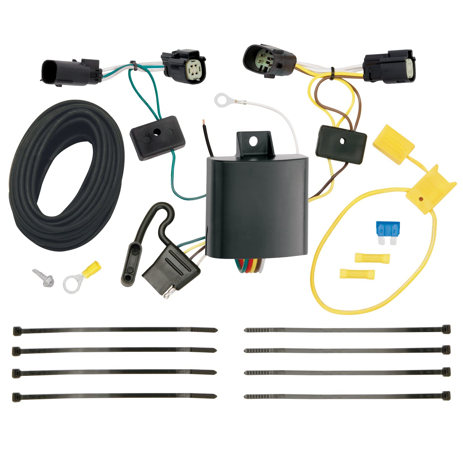 Tekonsha T-One 118643 T-Connector Custom Harness, 4-Way Flat, w/Circuit Protected ModuLite HD Module, Compatible with 2015-2025 Ford Transit-150, 2015-2025 Ford Transit-250, 2015-2025 Ford Transit-350