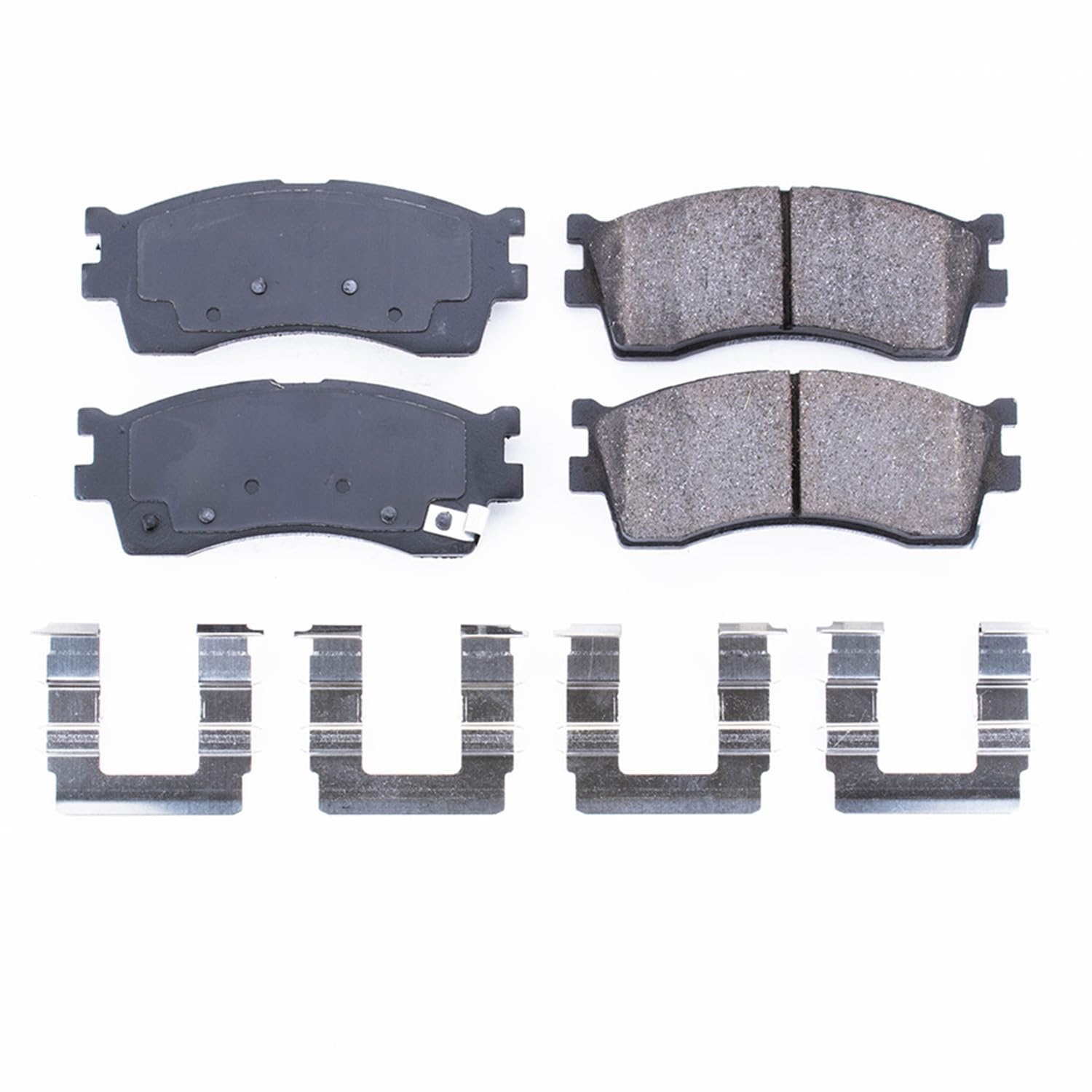 Power Stop Front Brake Kit For Kia Rio 2002-05 |Sephia 2001 |Spectra 2000-04 - Brake Pads Ceramic With Installation Hardware, 17-889