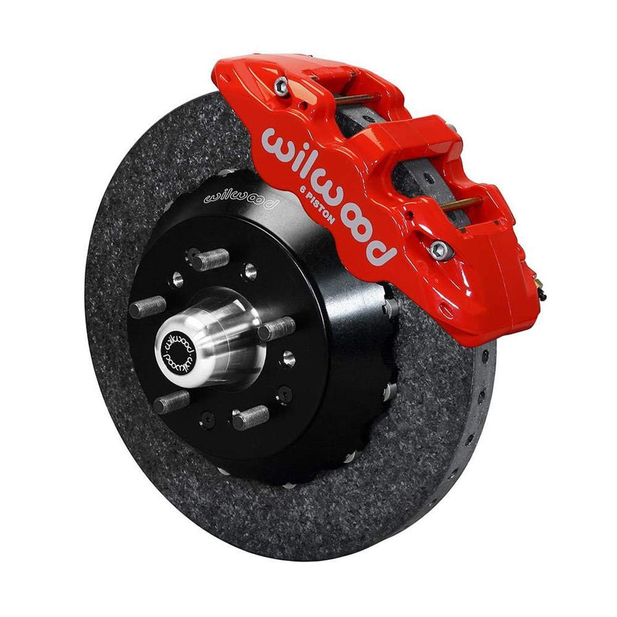 Street Performance Wilwood Carbon-Ceramic Rotor AERO6 Caliper Front Brake Kit