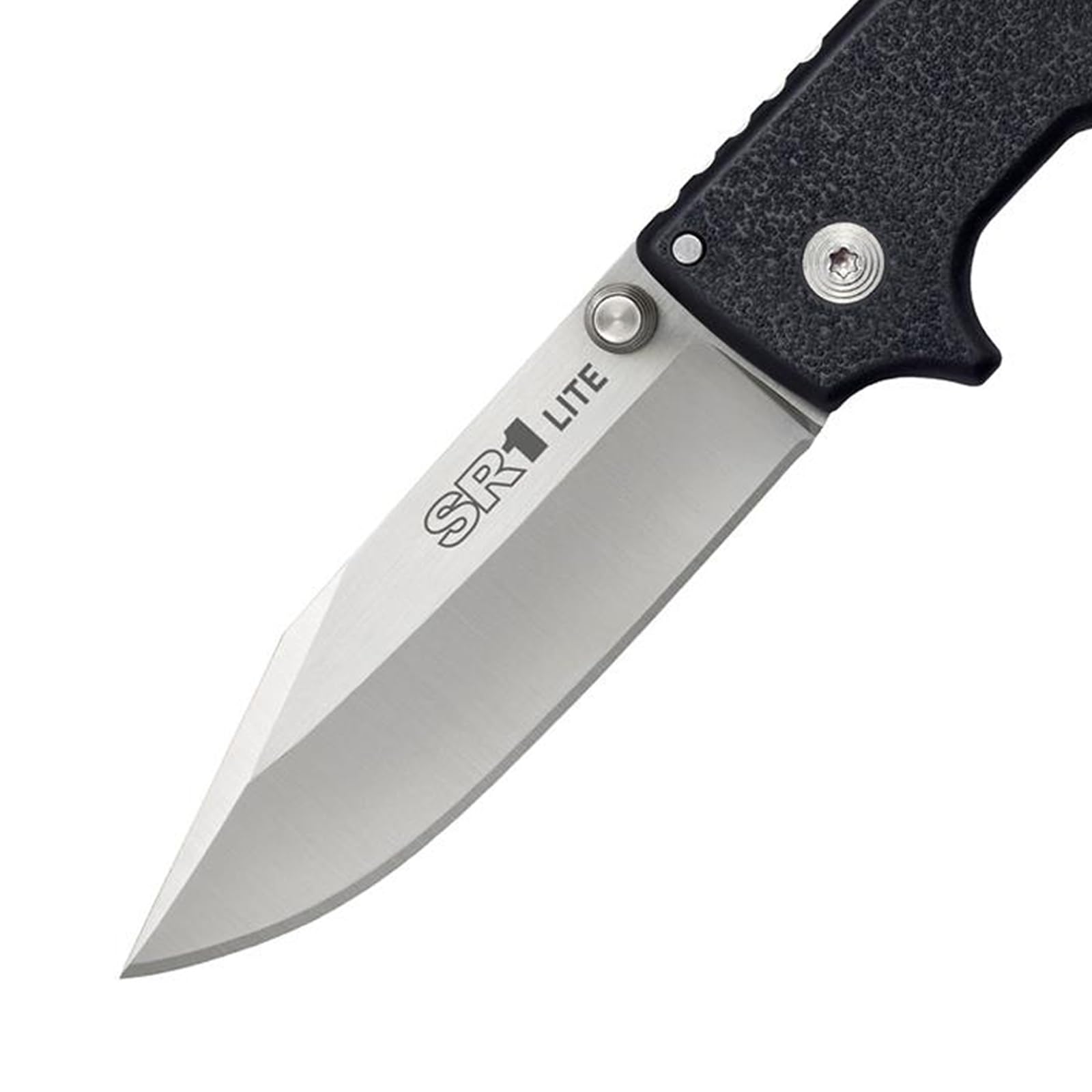 SR1 Lite Cold Steel 8Cr14MoV Steel 4" Clip Point Blade Griv-Ex Handle Folding Knife with Tri-Ad Locking Mechanism, Boxed