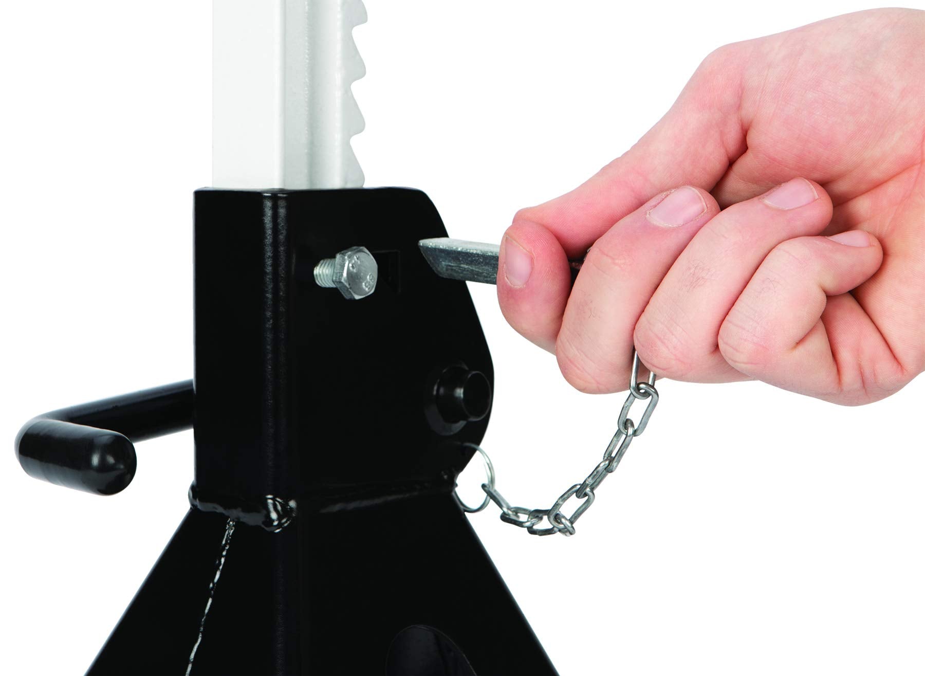 Heavy Duty Performance Tool W41004 Steel Jack Stands with Self-Locking Rachet and Double-Locking Pin, 3 Ton Capacity (Pair)
