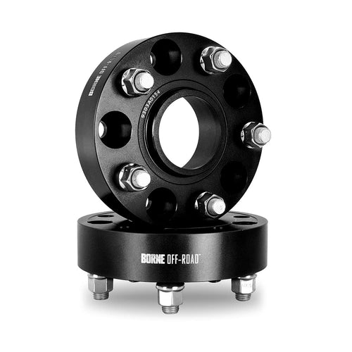 Borne Mishimoto Off-Road Wheel Spacers, 5X127, 1.50 Inch Thick, Compatible with Jeep Wrangler/Gladiator/Grand Cherokee, Black