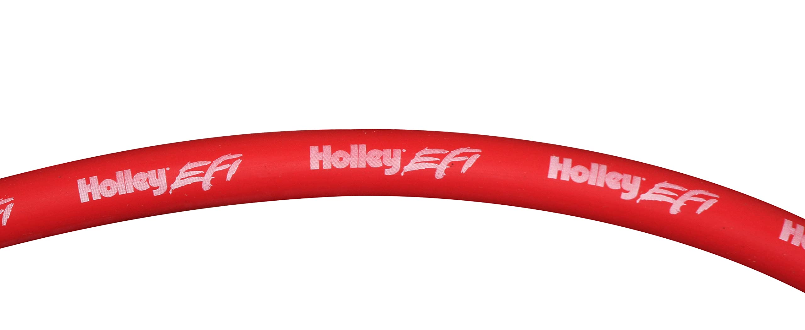 LS Spark Plug Wire Set Holley EFI 561-112 - Cut to Fit - Red with Gray 135 Degree Boots