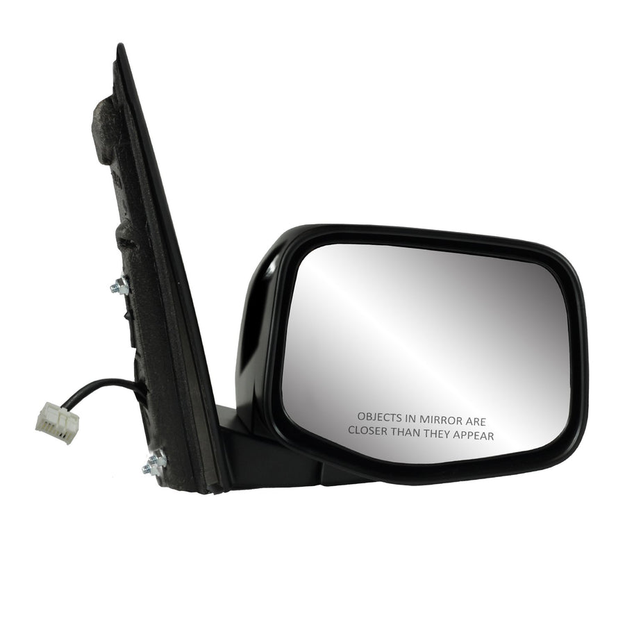 Fit System Heated Power Passenger Side Mirror for Honda Odyssey EX, EX-L Model, Textured Black w/PTM Cover, Foldaway