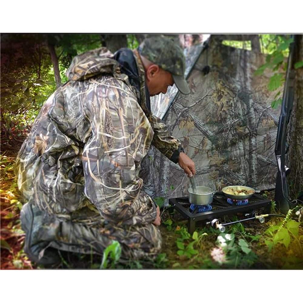 F235830 Basecamp 2 Burner Angle Iron Stove, Multi