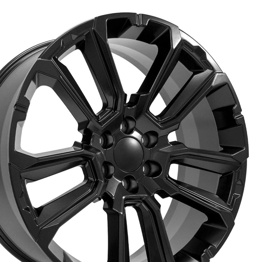 24 Inch OE Wheels CV68 Rim Fits Suburban 1500 High Country Style 6x139.7 24x10 Satin Black - Hollander 14088 (1)