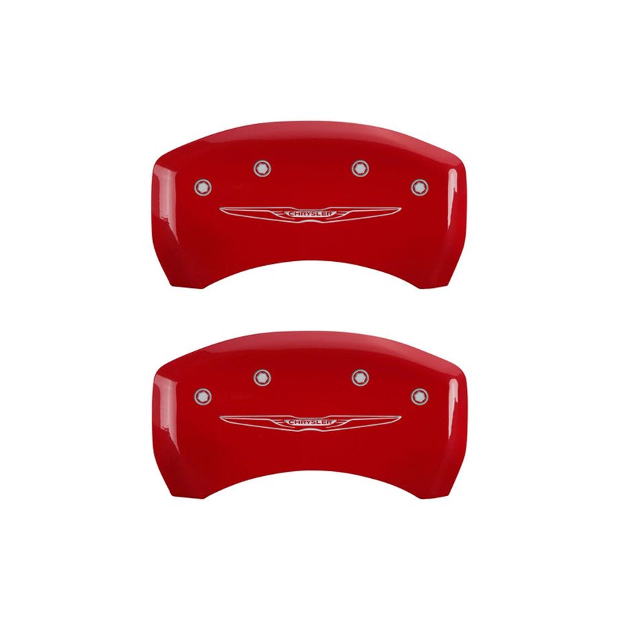 Caliper Covers MGP Caliper Covers 32022Scw2Rd: Red, Chrysler Wing Style 2, 4 Pack