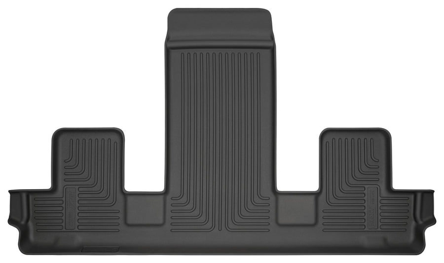 Weatherbeater Husky Liners Floor Mats | Fits 2018 - 2024 Buick Enclave & Chevrolet Traverse (2024 Limited Only) w/ 2nd Row Bucket Seats | 3rd Row, 1-pc Black - 14261
