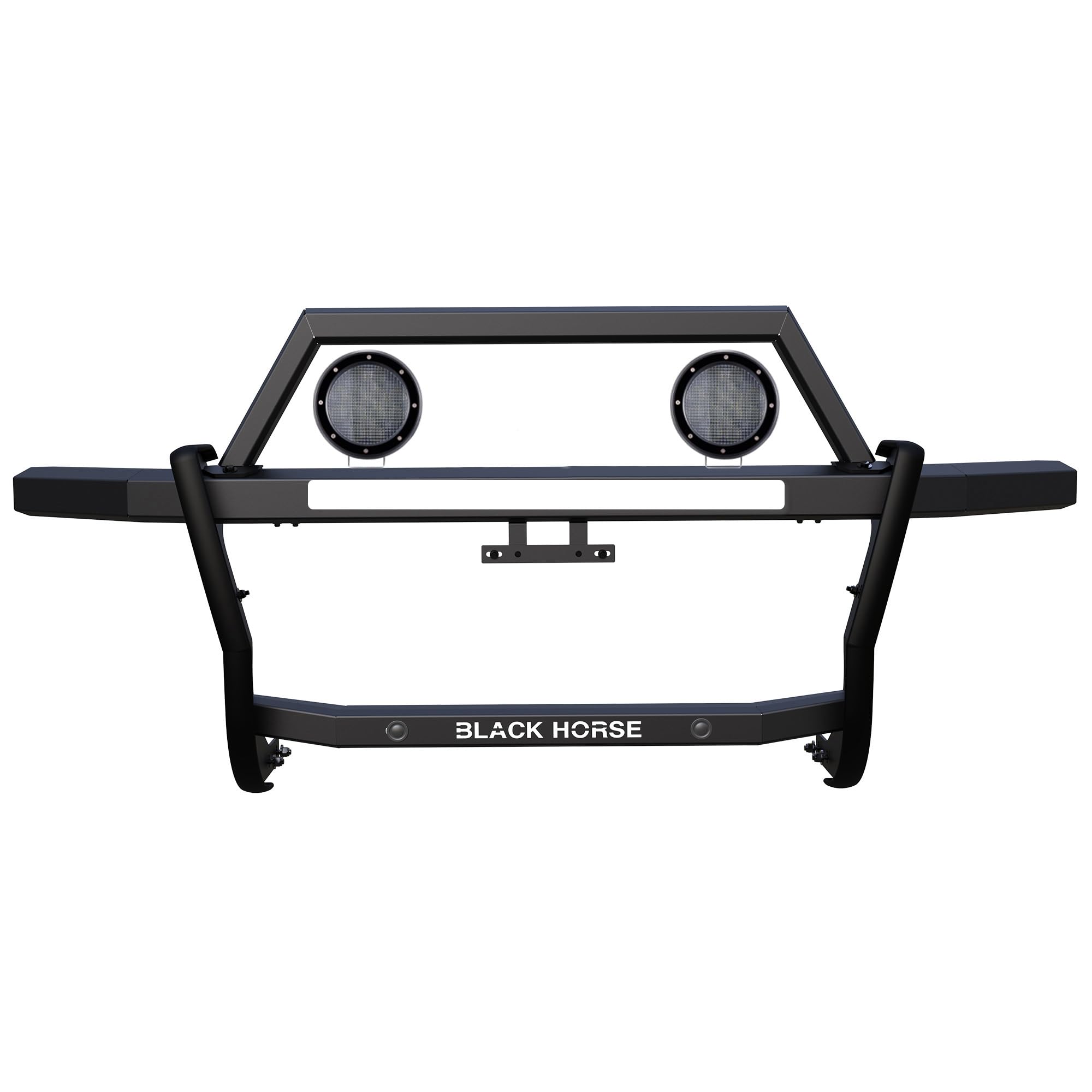 Rambler Black Horse Grille Guard Kit Modular Black Compatible with 2022-2024 Nissan Frontier-RAGN01-PLFB