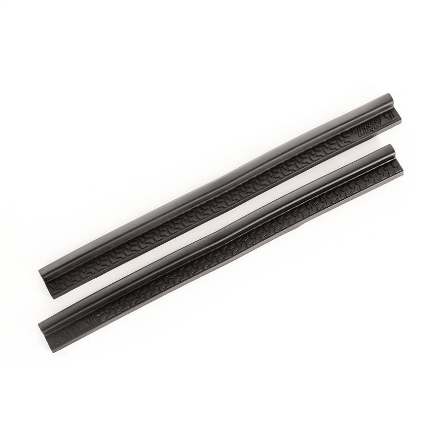 All-Terrain Rugged Ridge Entry Guards for Jeep Wrangler TJ/LJ | 2-Piece Set, No Drill | Black Thermoplastic | 11216.22 | Fits 1997-2006 Jeep Wrangler TJ, 2004-2006 Jeep Wrangler LJ