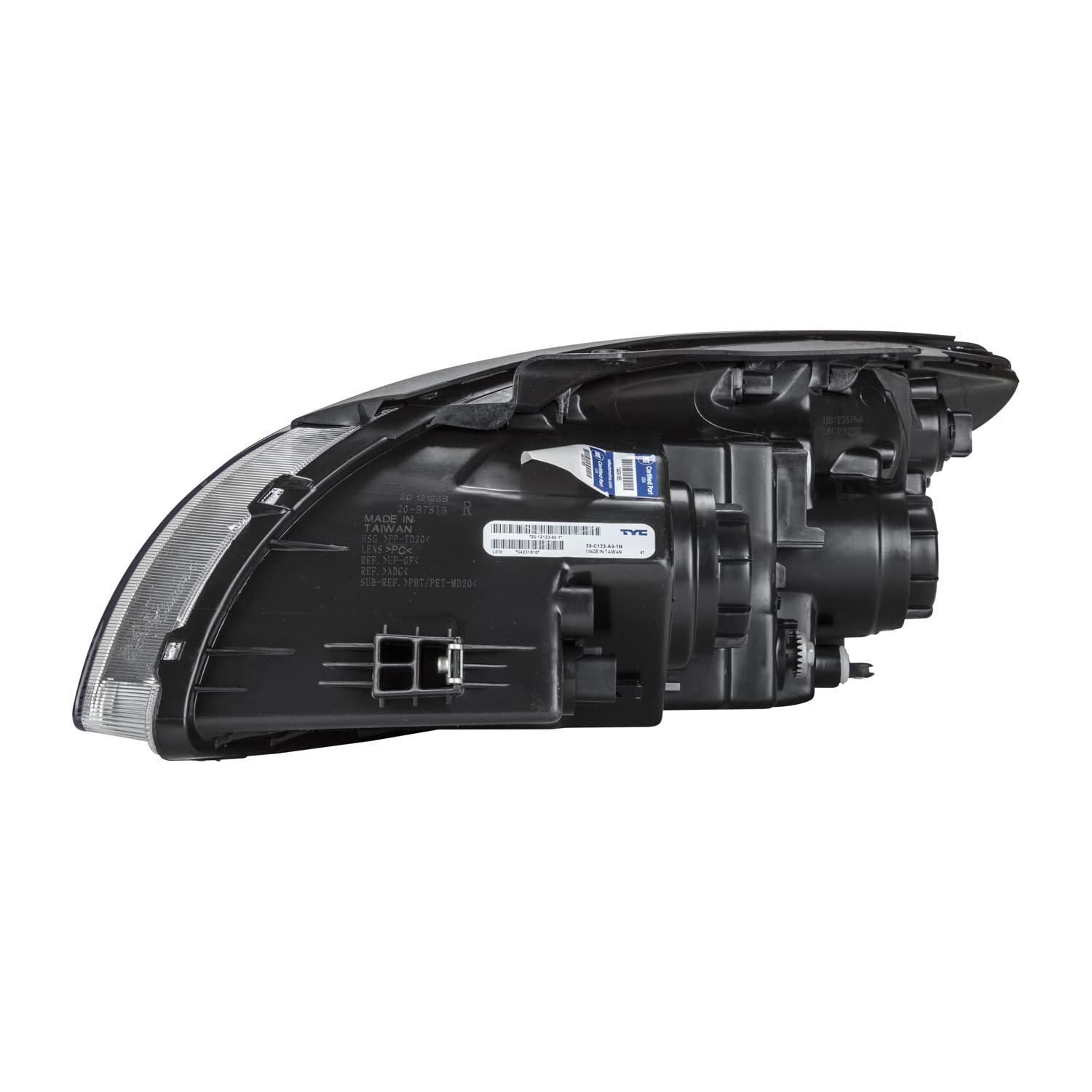 Right TYC Headlight Assembly Compatible with 2010-2012 Hyundai Elantra
