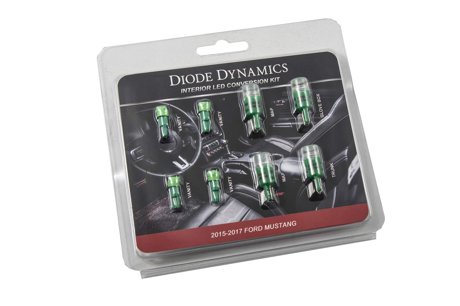 Mustang Stage 1 Green Interior Light Kit 15-17 Mustang Diode Dynamics