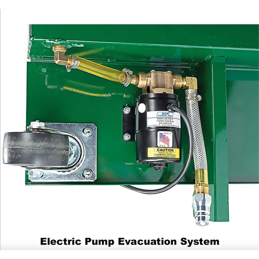 Low Profile Crew Chief JDI-AF10E Antifreeze Drain with Electric Evacuation Pump, 10 Gallon