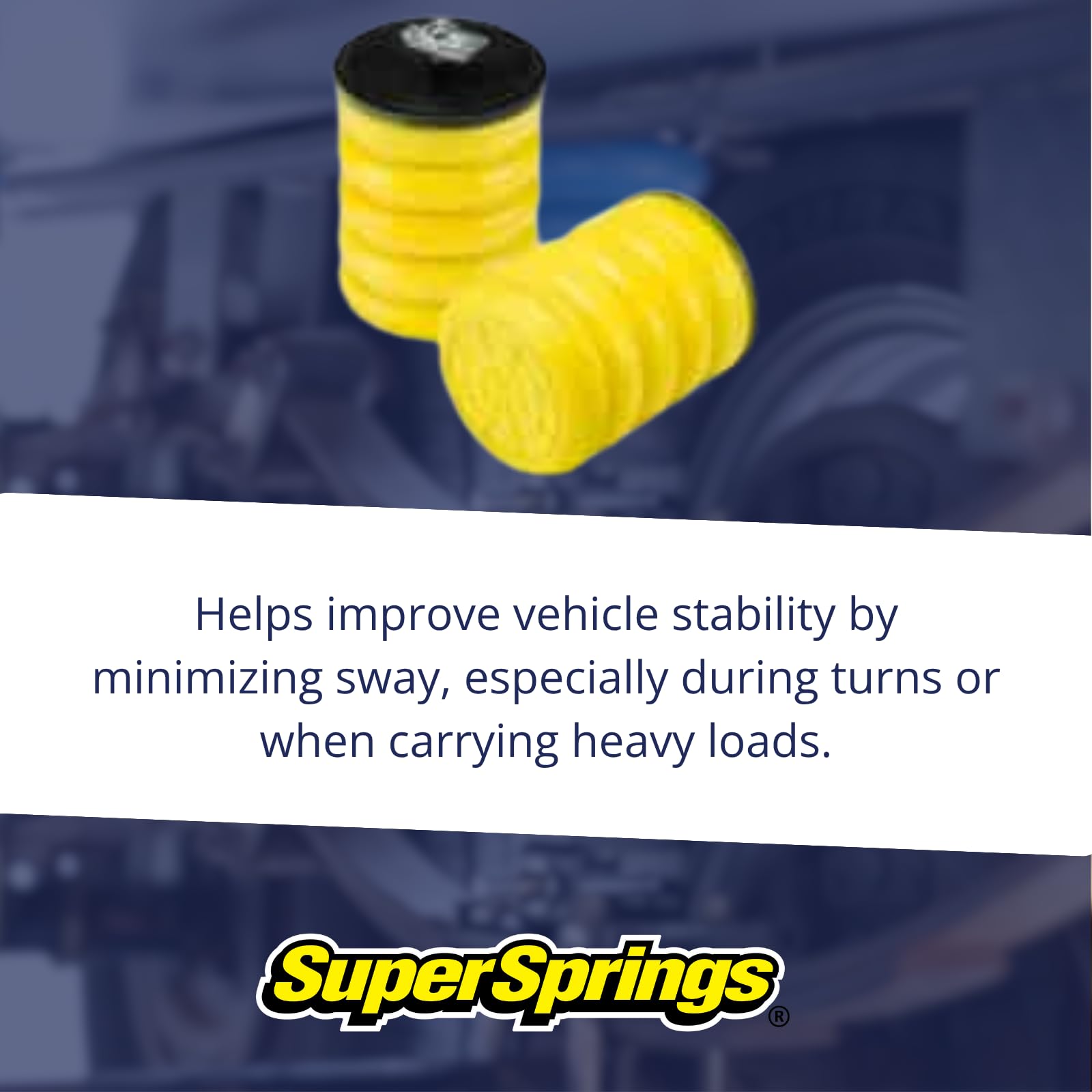 SumoSprings SSR-205-54 | Rear SumoSprings for Chevrolet Express 2500|3500, GMC Savana 2500|3500, yellow