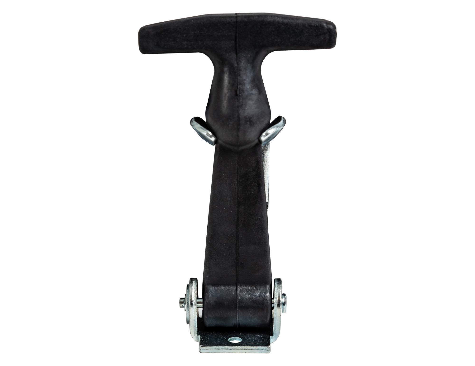 Buyers Products WJ201A 4-7/8" Rubber Hood Catch with A Bracket, Weather-Resistant Hold Down, 4 Pack, T-Handle Hasp, Draw Latch, Ideal Flexible Closure for Vehicle Hood Or Tool Box