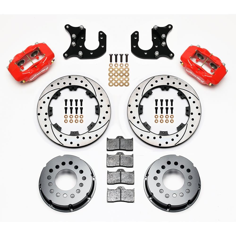 P/S FDLI Rear Kit, Drilled, Red