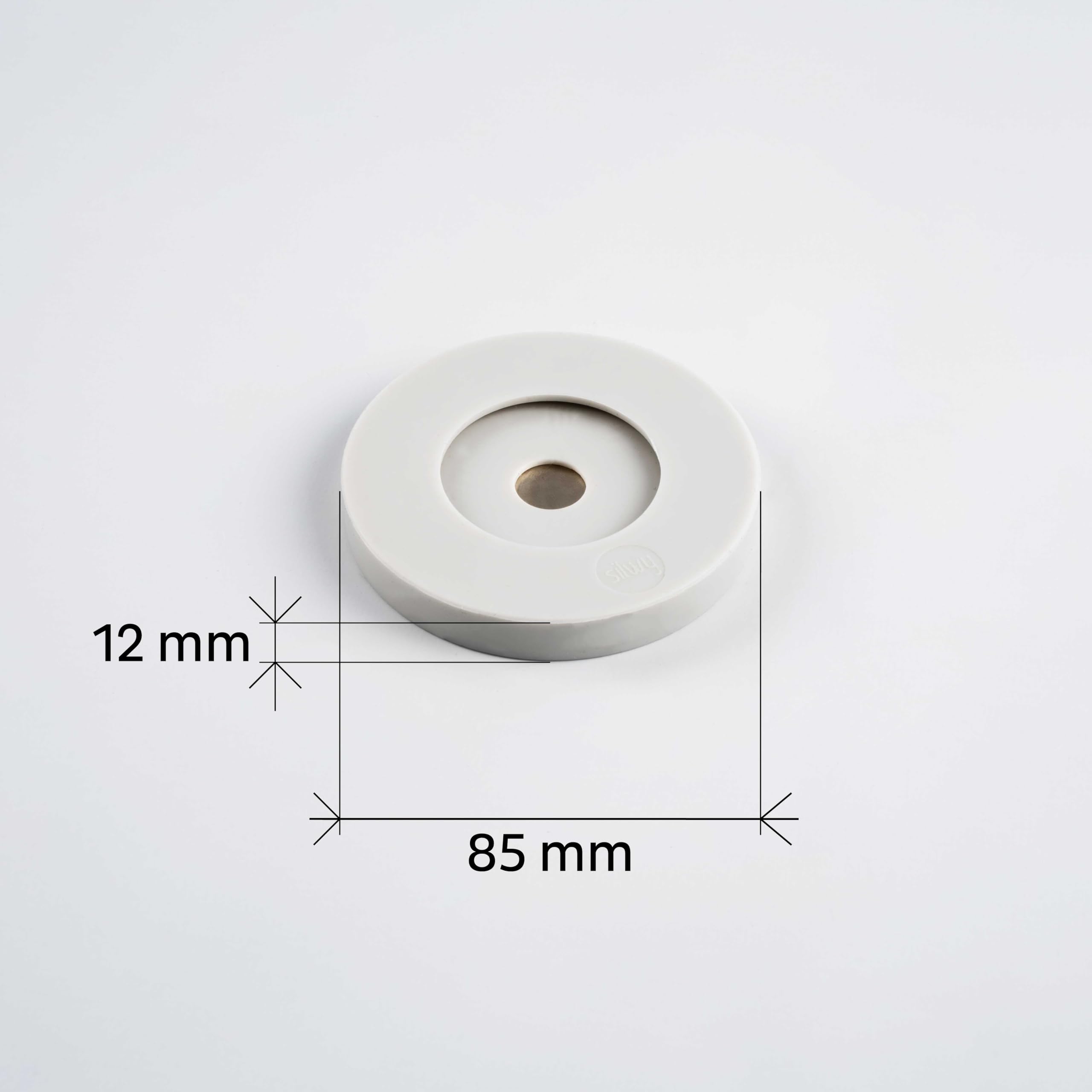 Magnetic Adapter silwy® for Stem Glasses with Metal Nano-Gel Pad – Retrofit Magnetic System for Wine Glasses, Champagne Flutes, and Pilsner Glasses – Includes 1 Magnetic Sleeve & 1 Pad