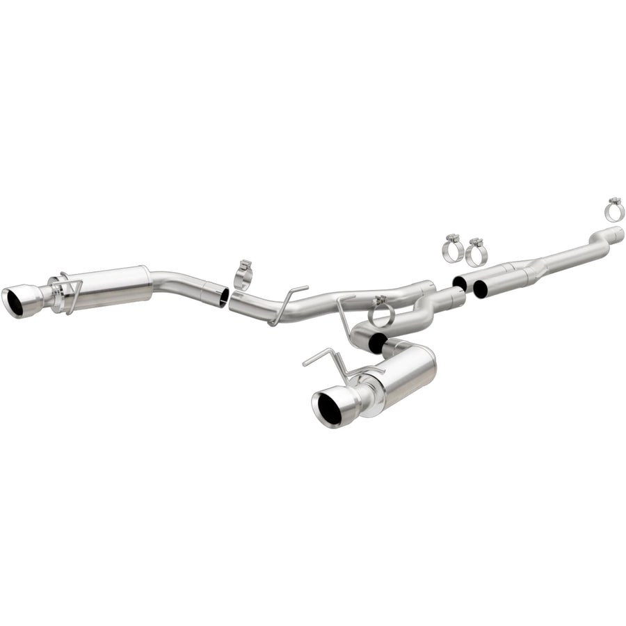 Performance MagnaFlow Exhaust System 19191: Cat-Back, Competition Series, Compatible with 2015-2023 Ford Mustang, Dual Split Rear Exit Style